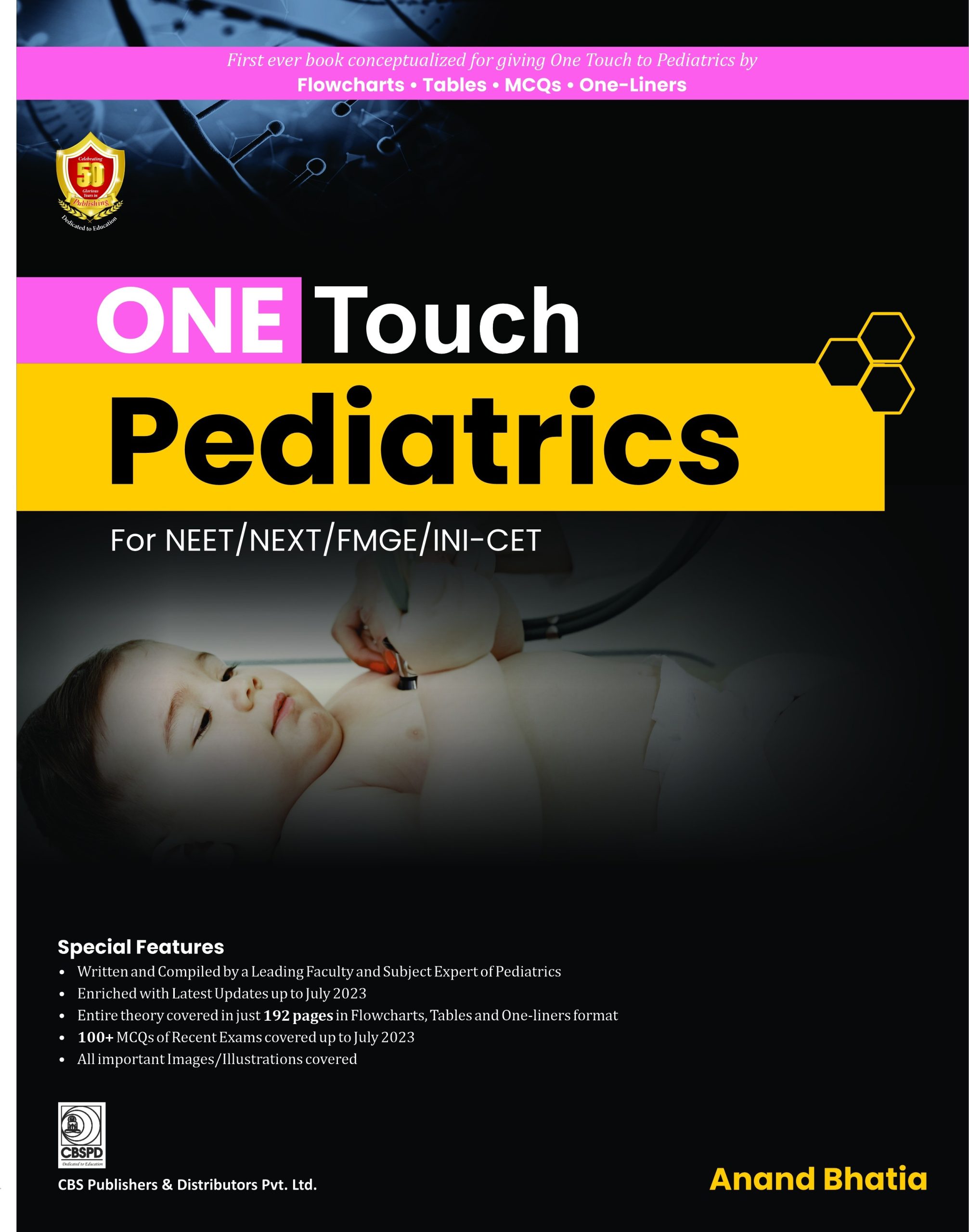 ONE TOUCH Pediatrics for NEET/NEXT/FMGE/INI-CET by Dr Anand Bhatia