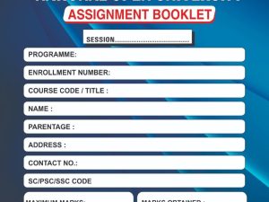 ASSIGNMENT BOOKLET