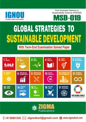 IGNOU MSD -19 Global Strategies To Sustainable Development Spiral Notes